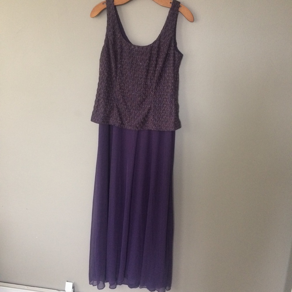 Patra Purple Evening Cocktail Dress Size 10